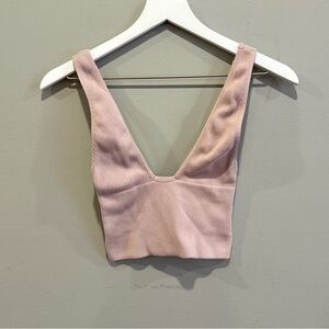 Free People Ribbed Pink Top Brami